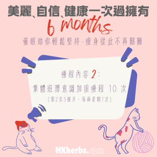 6個月纖體瘦身大改造療程 - 催眠 · 中醫  · 健身 · 助您輕鬆瘦身